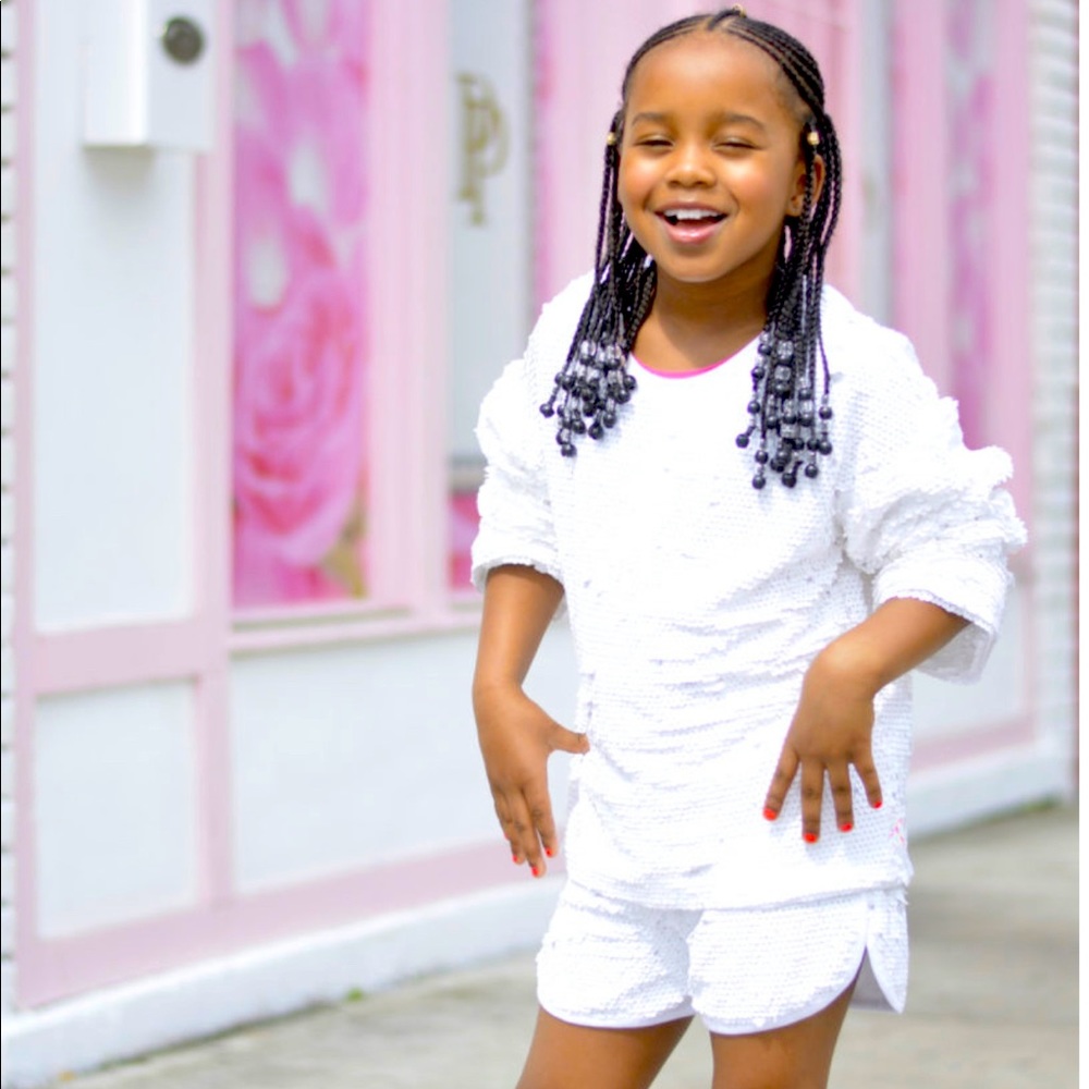 New Girls Fun Sequin sweatshirt